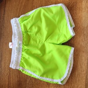 Neon Green Swim Trunks